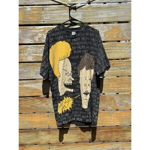vintage 1993 beavis & butthead huh-huh 90’s mtv XL